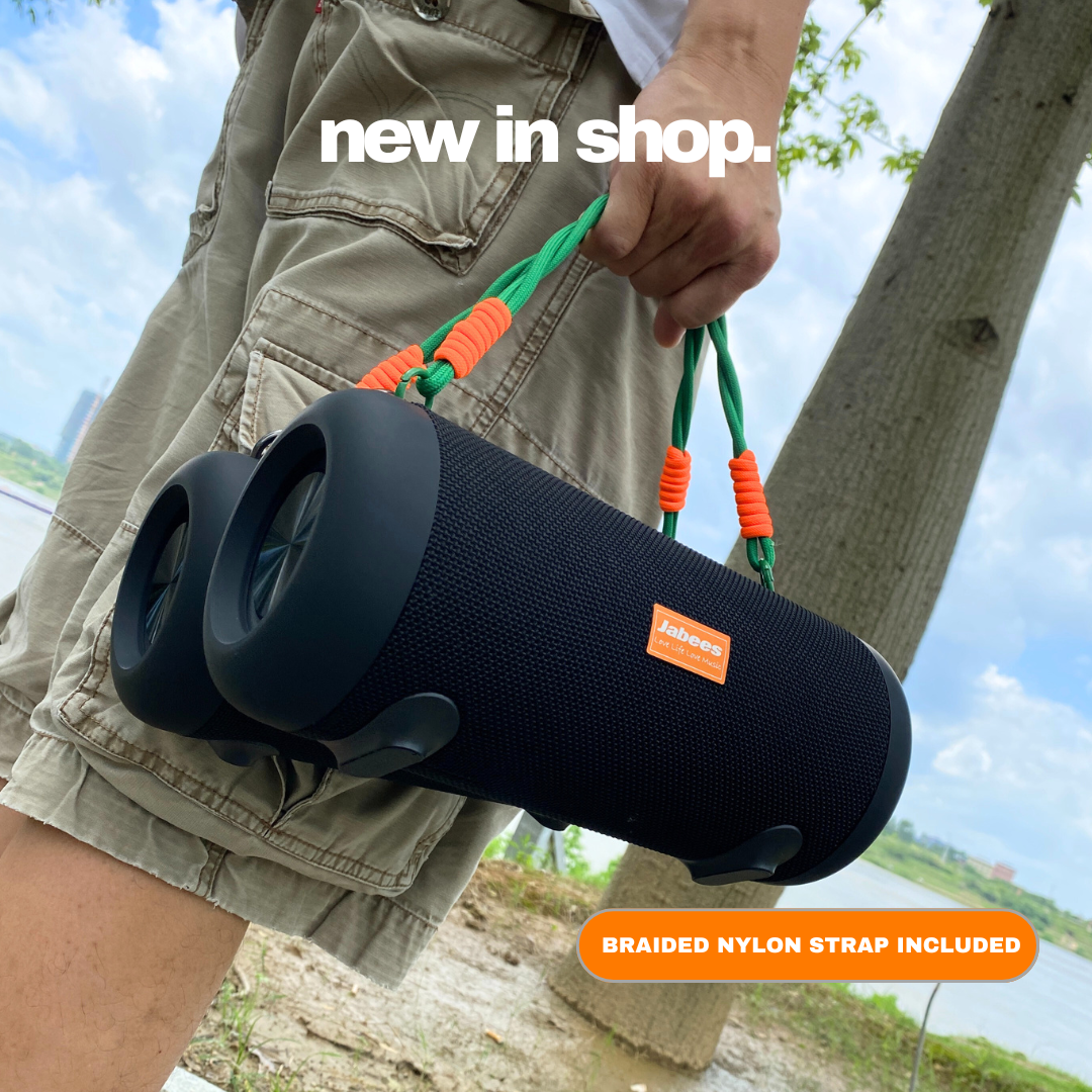 WHALE With Nylon Strap – Bluetooth IPX7 Waterproof Portable Outdoor Speaker