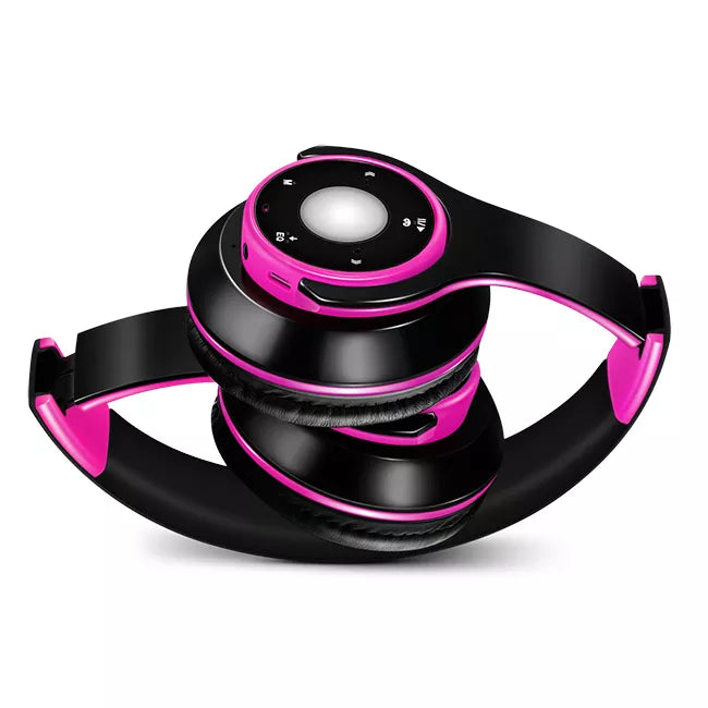 Colorful Stereo Audio Mp3 Bluetooth Headset Wireless Headphones Earphone