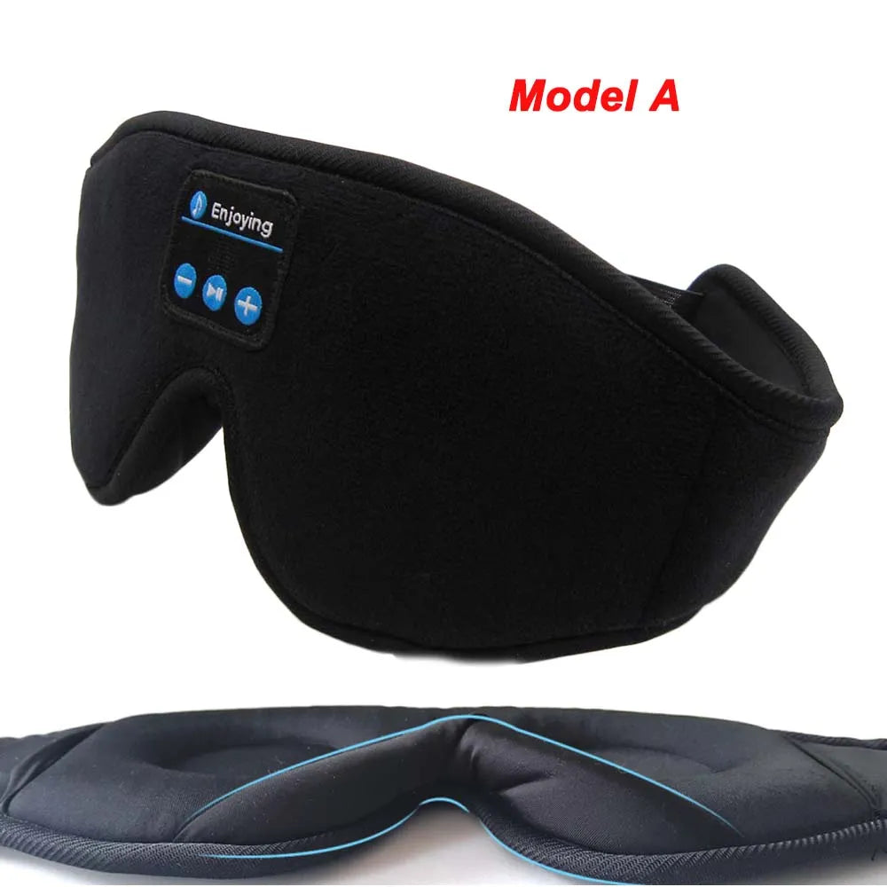 Sleeping Mask 3D Eye Mask HeadSet Headband Soft Elastic Comfortable Wireless